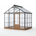 Gewächshaus 300 x 300 x 300 cm aus Aluminium und transparenten Paneelen für den Garten