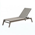 Gartenliege 200 x 65 x 90 cm Metall Textilgewebe Grau verstellbar